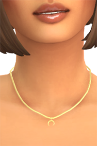 dainty crescent moon necklace